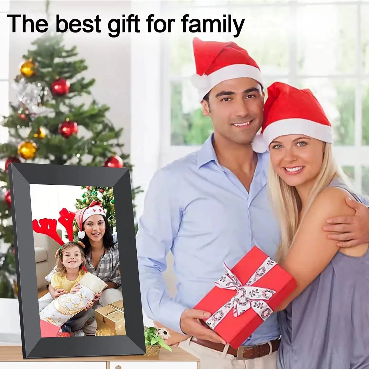 Fast ship Christmas/new year/birthday/wedding gift 10.1 inch 40000 photos storage Frameo WiFi Digital Photo Picture Frames