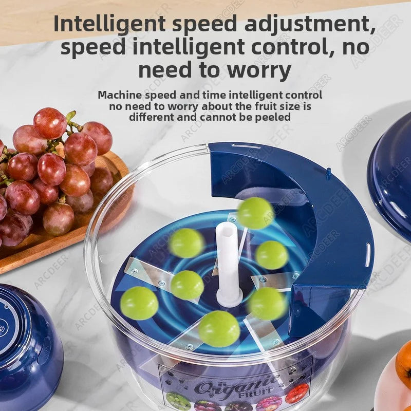 Automatic Fruit Peeler Machine Wireless Portable Grape/Apple/ Garlic/plum/Peach Peeler