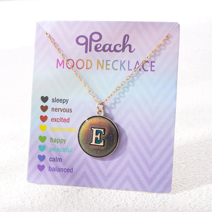 Alloy Necklace 26 English Letters Enamel Colors Colliers Femmes Women's Gold Plated Chain Necklaces for Ladies
