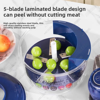 Automatic Fruit Peeler Machine Wireless Portable  Grape/Apple/ Garlic/plum/Peach Peeler