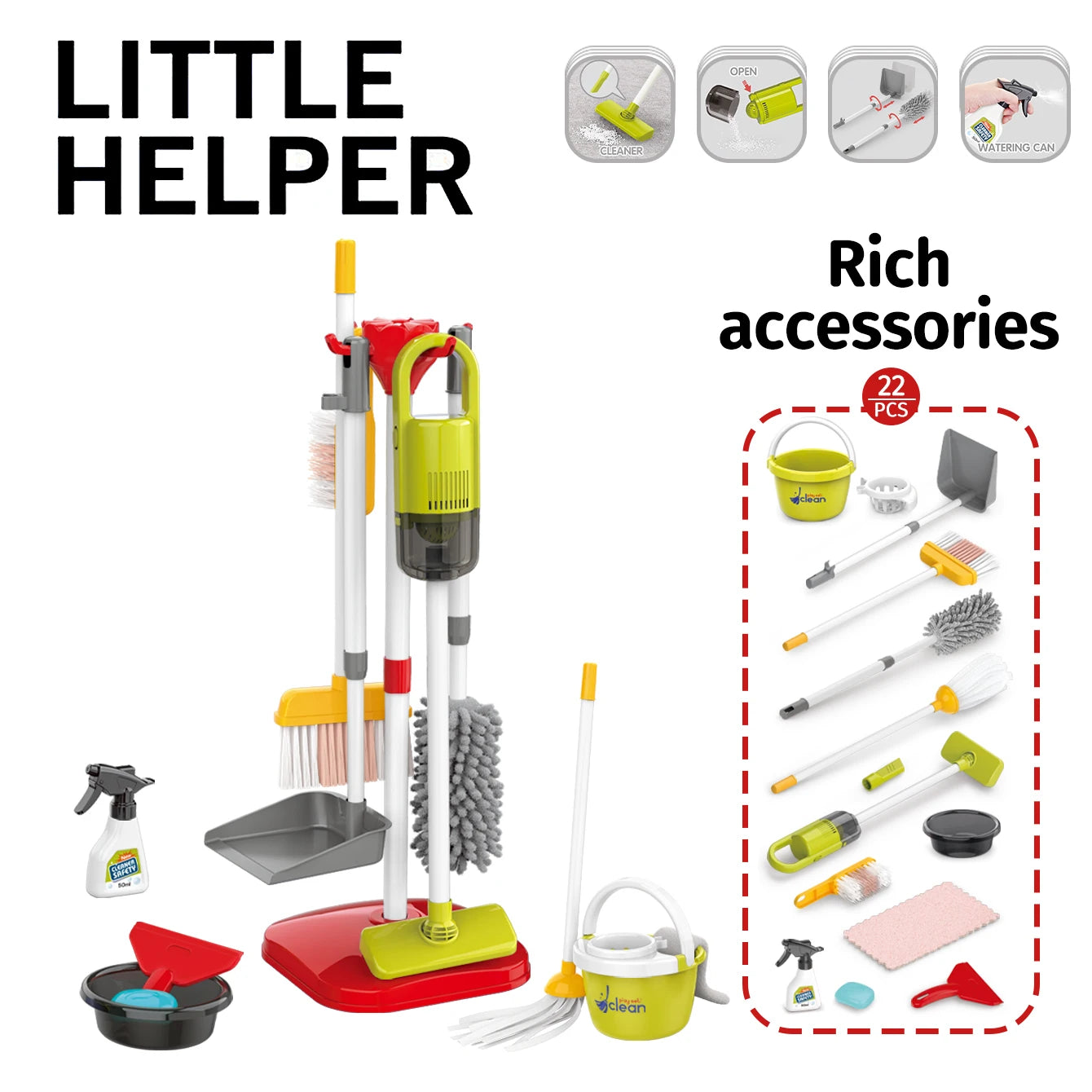 Children's simulation cleaning toys
