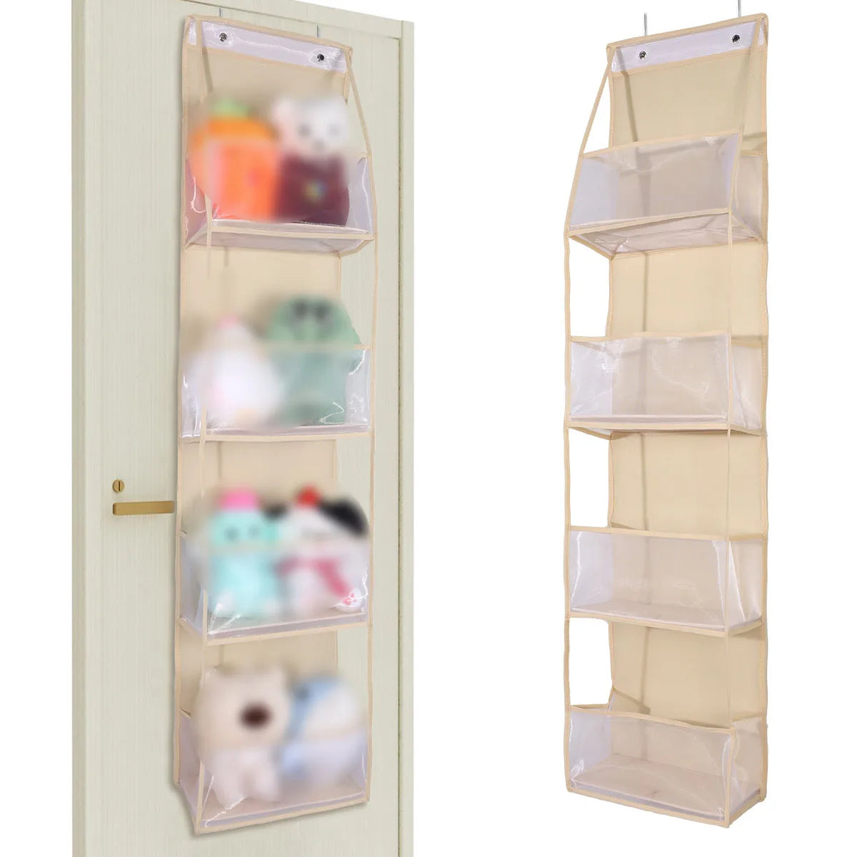 Multi-functional Fabric Hanging Bag for Behind the Door Multi-layer Storage Hanging Bag Miscellaneous Organizer Storage Hanging