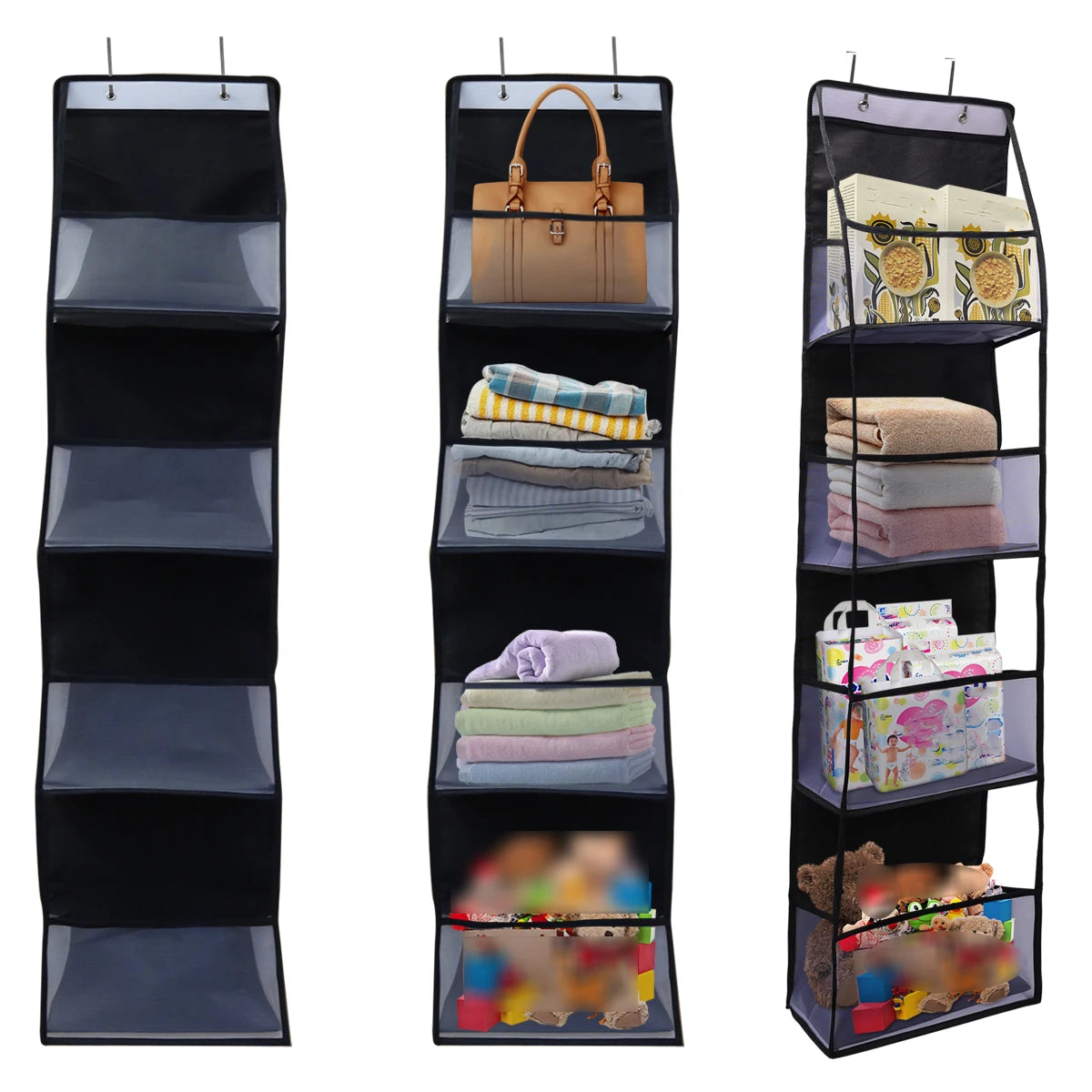 Multi-functional Fabric Hanging Bag for Behind the Door Multi-layer Storage Hanging Bag Miscellaneous Organizer Storage Hanging
