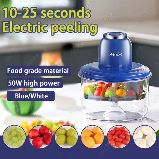 Automatic Fruit Peeler Machine Wireless Portable  Grape/Apple/ Garlic/plum/Peach Peeler