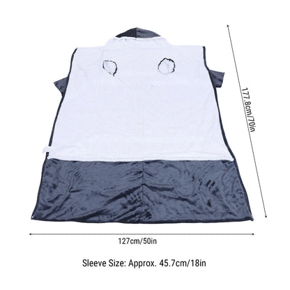 Heated Blanket with Sleeves Hood and Foot Pocket