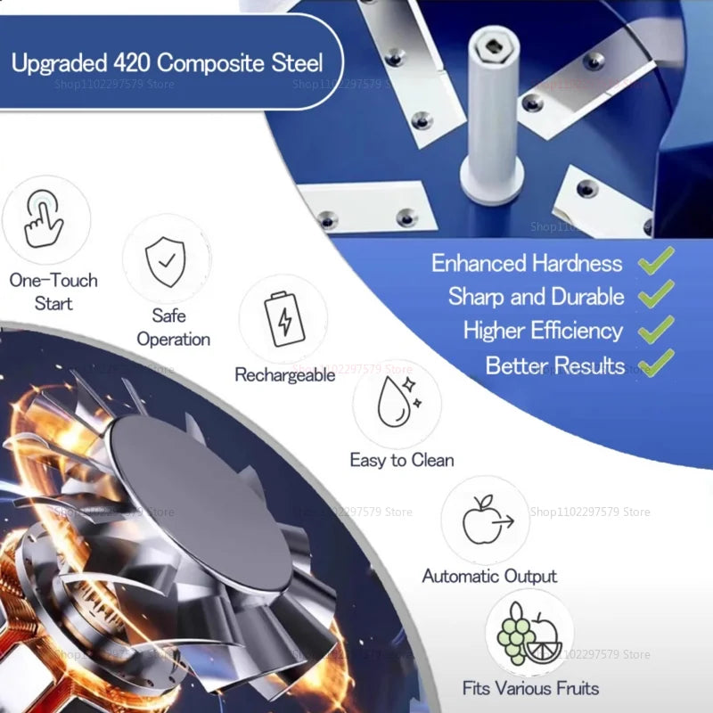 Automatic Fruit Peeler Machine Wireless Portable