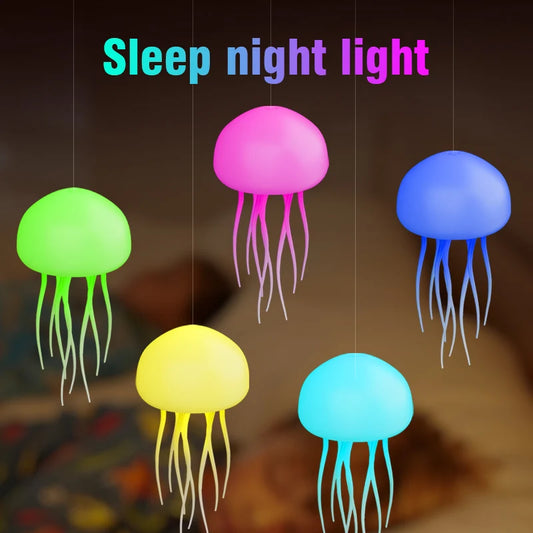 RGB Gradient Jellyfish  LED Night Lamp