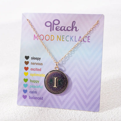 Alloy Necklace 26 English Letters Enamel Colors Colliers Femmes Women's Gold Plated Chain Necklaces for Ladies