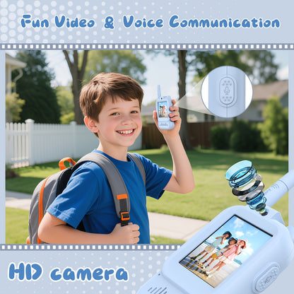 2pcs Walkie Talkie For Kids With HD Camera