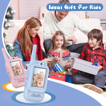 2pcs Walkie Talkie For Kids With HD Camera